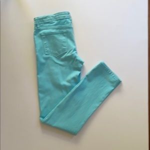 GJG turquoise straight leg jeans